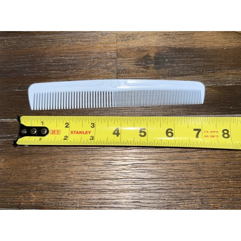 2 Vintage Goody Unbreakables Hair Combs Light Blue & Gray 7 In Comb